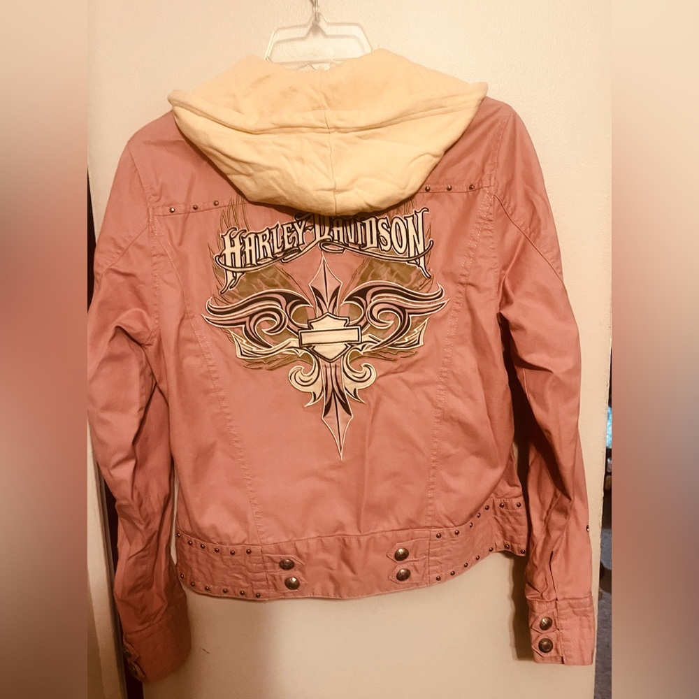 Vintage Harley Davidson Pink Vest/ Jacket